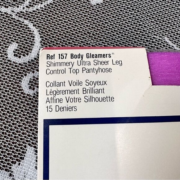 Vintage Givenchy Shimmery Ultra Sheer Leg Control Top Pantyhose - Picture 2 of 7
